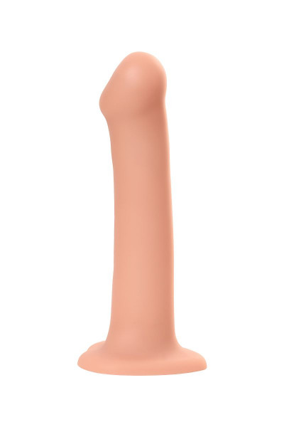 Телесный фаллос на присоске Silicone Bendable Dildo L - 19 см.