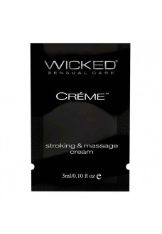 Крем для массажа и мастурбации Wicked Stroking and Massage Creme - 3 мл.