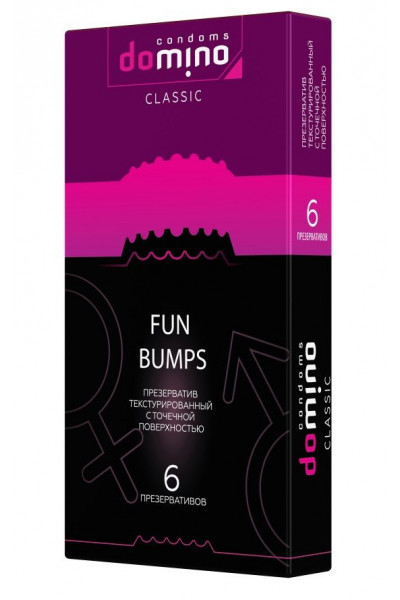 Текстурированные презервативы DOMINO Classic Fun Bumps - 6 шт.