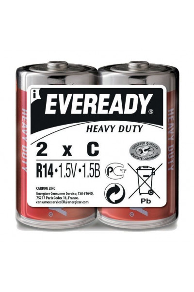 Батарейки EVEREADY R14 C 1,5V - 2 шт.