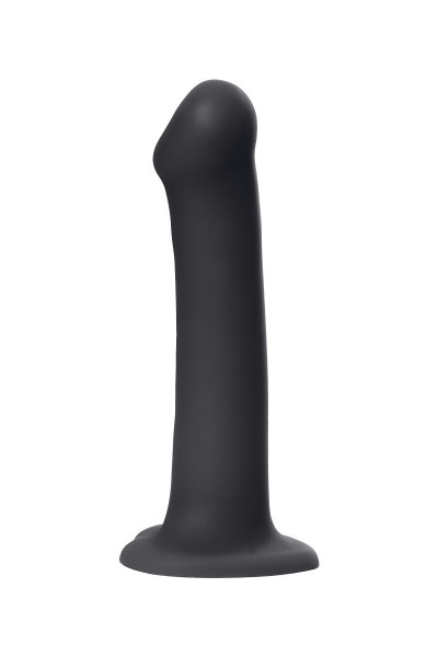 Черный фаллос на присоске Silicone Bendable Dildo L - 19 см.