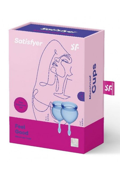 Набор синих менструальных чаш Feel good Menstrual Cup