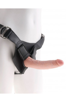 Страпон на виниловых трусиках Strap-on Harness Cock - 17,8 см.