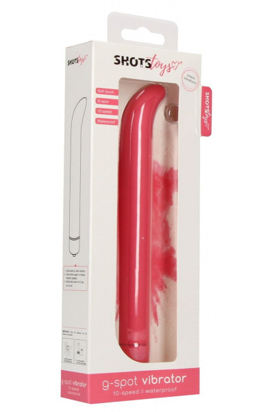 Розовый компактный вибростимулятор G-Spot Vibrator - 16 см.