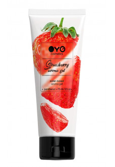 Лубрикант на водной основе OYO Aroma Gel Strawberry с ароматом клубники - 75 мл.