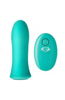 Зеленая вибропуля с пультом ДУ Pro Sensual Bullet Vibrator