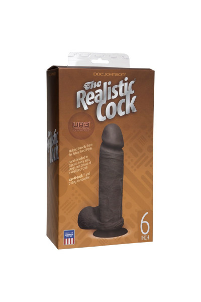 Реалистичный фаллоимитатор The Realistic Cock ULTRASKYN 6” - 17,3 см.