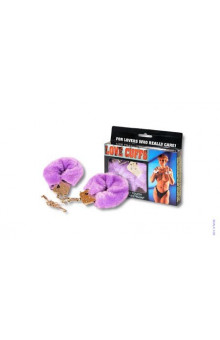 Меховые наручники FURRY FUN CUFFS PURPLE PLUSH