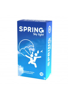 Ультратонкие презервативы SPRING SKY LIGHT - 12 шт.