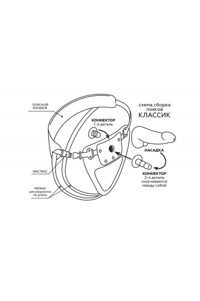 Приятный на ощупь фаллоимитатор на поясе Харнесс - 16,5 см.