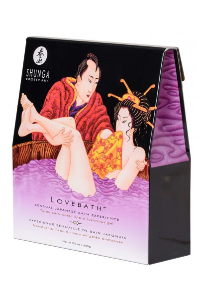 Соль для ванны Lovebath Sensual lotus, превращающая воду в гель - 650 гр.