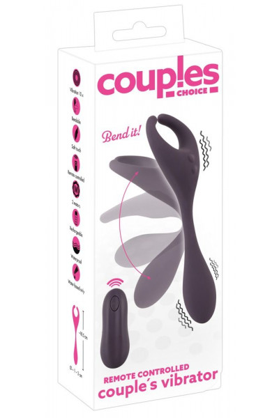 Фиолетовый универсальный вибратор Remote Controlled Couples Vibrator