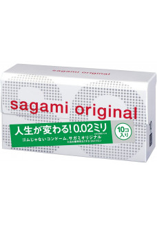 Ультратонкие презервативы Sagami Original 0.02 - 10 шт.