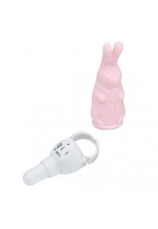 Розовый виброзайчик 4PLAY FINGER RING VIBE RABBIT PINK