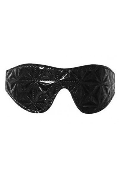 Чёрная маска на глаза с геометрическим узором Pyramid Eye Mask