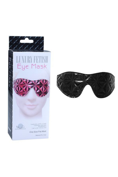 Чёрная маска на глаза с геометрическим узором Pyramid Eye Mask