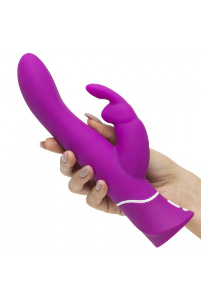 Лиловый вибратор-кролик Curve Rechargeable Rabbit Vibrator - 25,4 см.