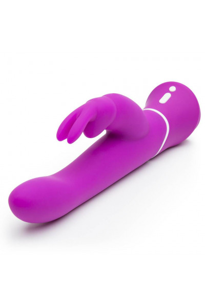 Лиловый вибратор-кролик Curve Rechargeable Rabbit Vibrator - 25,4 см.