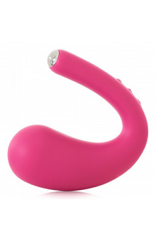 Ярко-розовый вибратор Dua G-spot   Clitoral Wearable Vibrator - 17,8 см.