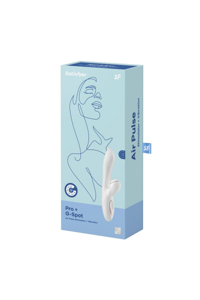 Вибромассажер с вакуумно-волновой клиторальной стимуляцией Satisfyer Pro + G-Spot - 22 см.