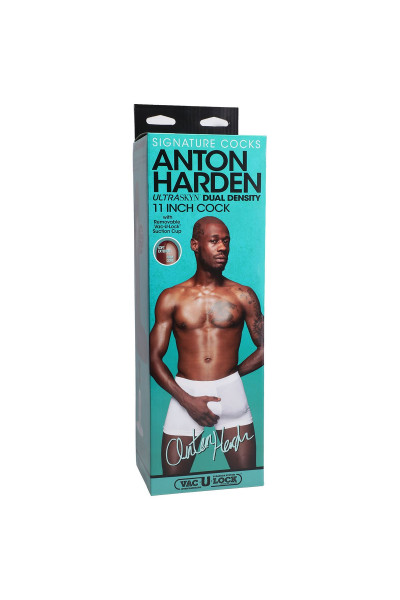 Коричневый фаллоимитатор-гигант Anton Harden 11 inch ULTRASKYN Cock - 29,2 см.