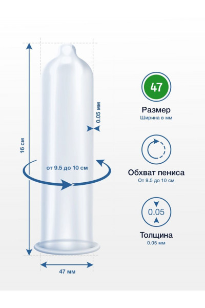 Презервативы MY.SIZE размер 47 - 10 шт.