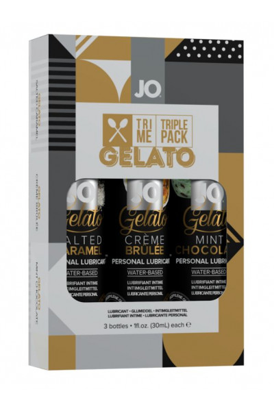 Подарочный набор вкусовых лубрикантов Tri-Me Triple Pack Gelato