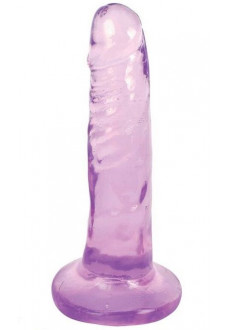 Фиолетовый фаллоимитатор Slim Stick Dildo - 15,2 см.