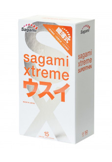 Ультратонкие презервативы Sagami Xtreme Superthin - 15 шт.