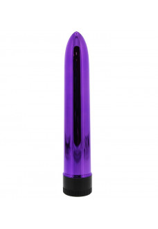 Фиолетовый классический вибратор KRYPTON STIX 7 MASSAGER - 17,8 см.