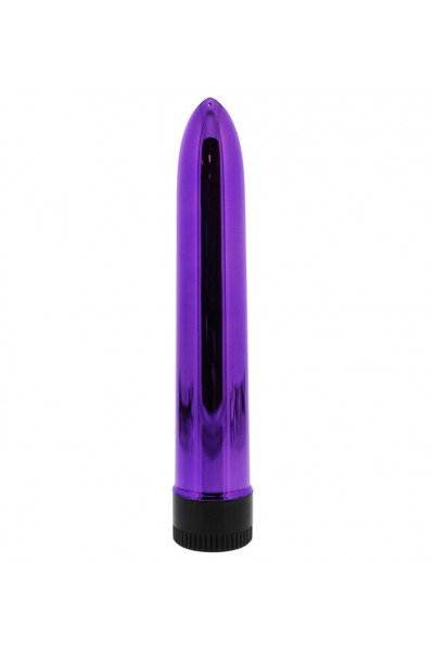 Фиолетовый классический вибратор KRYPTON STIX 7 MASSAGER - 17,8 см.