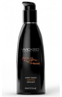 Согревающий лубрикант на водной основе Wicked AQUA HEAT - 60 мл.