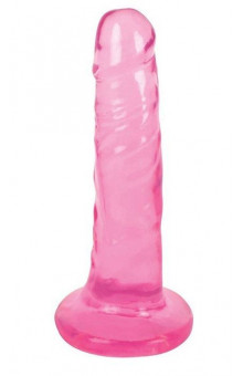 Розовый фаллоимитатор Slim Stick Dildo - 15,2 см.