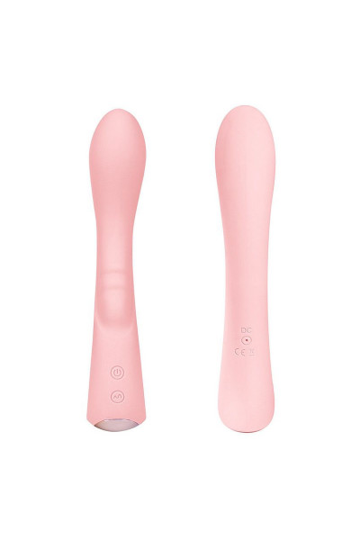 Нежно-розовый вибромассажер 6  Silicone G-Spot Fun - 19,1 см.