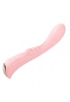 Нежно-розовый вибромассажер 6  Silicone G-Spot Fun - 19,1 см.