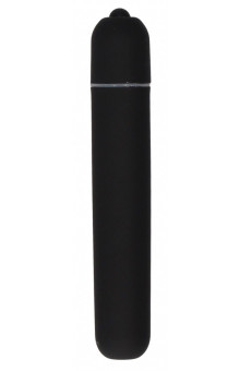 Черная вибропуля Bullet Vibrator Extra Long - 10,5 см.