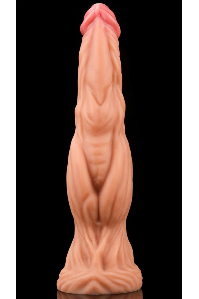 Телесный фаллоимитатор 9.5 Dual layered Platinum Silicone Cock - 24,5 см.