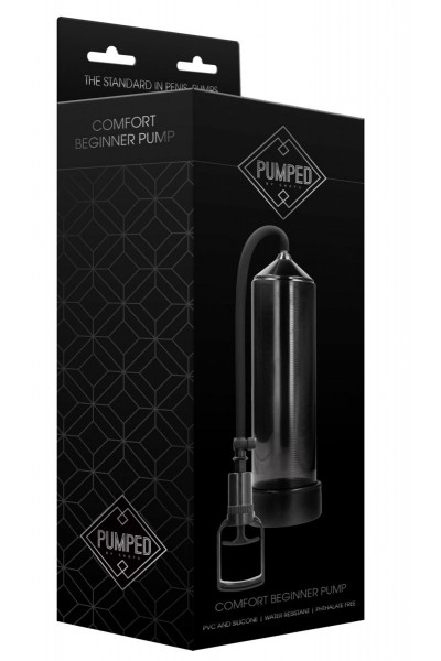 Черная вакуумная помпа с насосом в виде поршня Comfort Beginner Pump