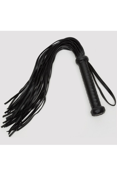 Черный кожаный флоггер Bound to You Faux Leather Flogger - 63,5 см.