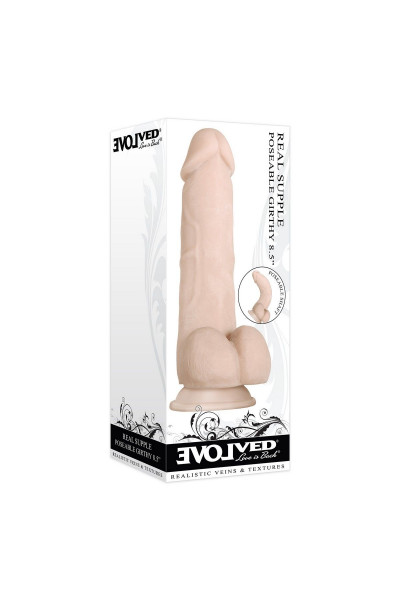 Гибкий фаллоимитатор Real Supple Poseable - 21,5 см.