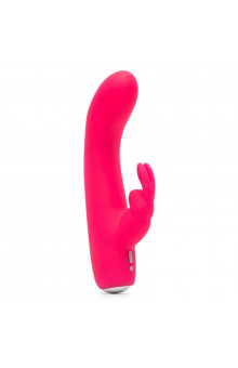 Розовый вибратор-кролик Rechargeable Mini Rabbit Vibrator - 15,2 см.