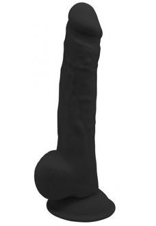 Черный реалистичный фаллоимитатор 9.5INCH BLACK - 24 см. 