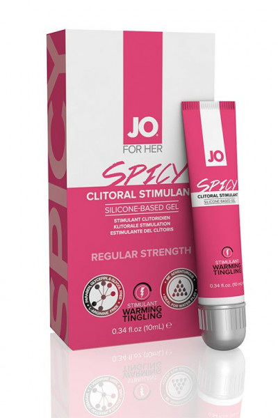 Возбуждающий гель для клитора сильного действия JO SPICY CLITORAL GEL - 10 мл.