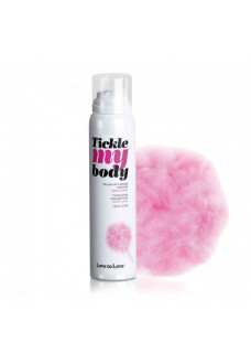 Массажная хрустящая пенка Tickle My Body Cotton Candy с ароматом сладкой ваты - 150 мл.