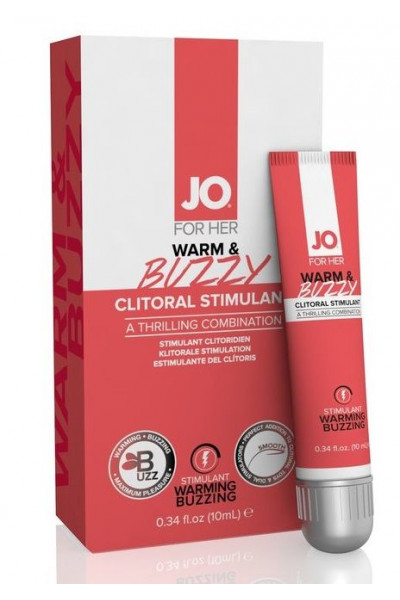 Клиторальный крем JO WARM   BUZZY CLITORAL GEL - 10 мл.