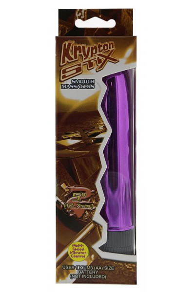 Ярко-розовый гладкий вибромассажёр KRYPTON STIX 5 MASSAGER M/S PINK -  12,7 см.