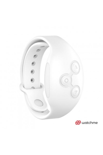 Розовое виброяйцо с белым пультом-часами Wearwatch Egg Wireless Watchme