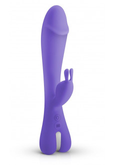 Фиолетовый вибратор-кролик Trix Rabbit Vibrator - 22,5 см.