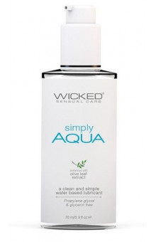 Легкий лубрикант на водной основе Wicked Simply AQUA - 70 мл.