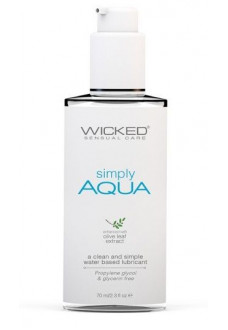 Легкий лубрикант на водной основе Wicked Simply AQUA - 70 мл.